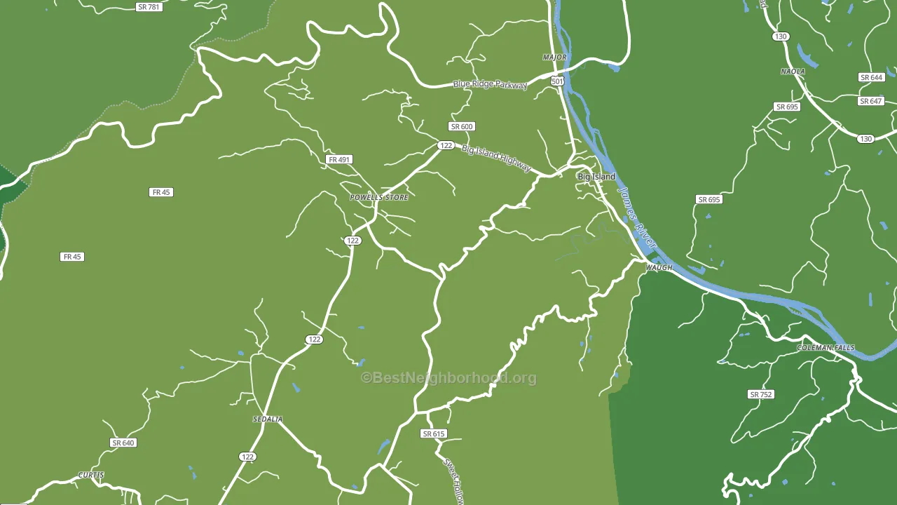 24526, VA block-group voter-turnout map