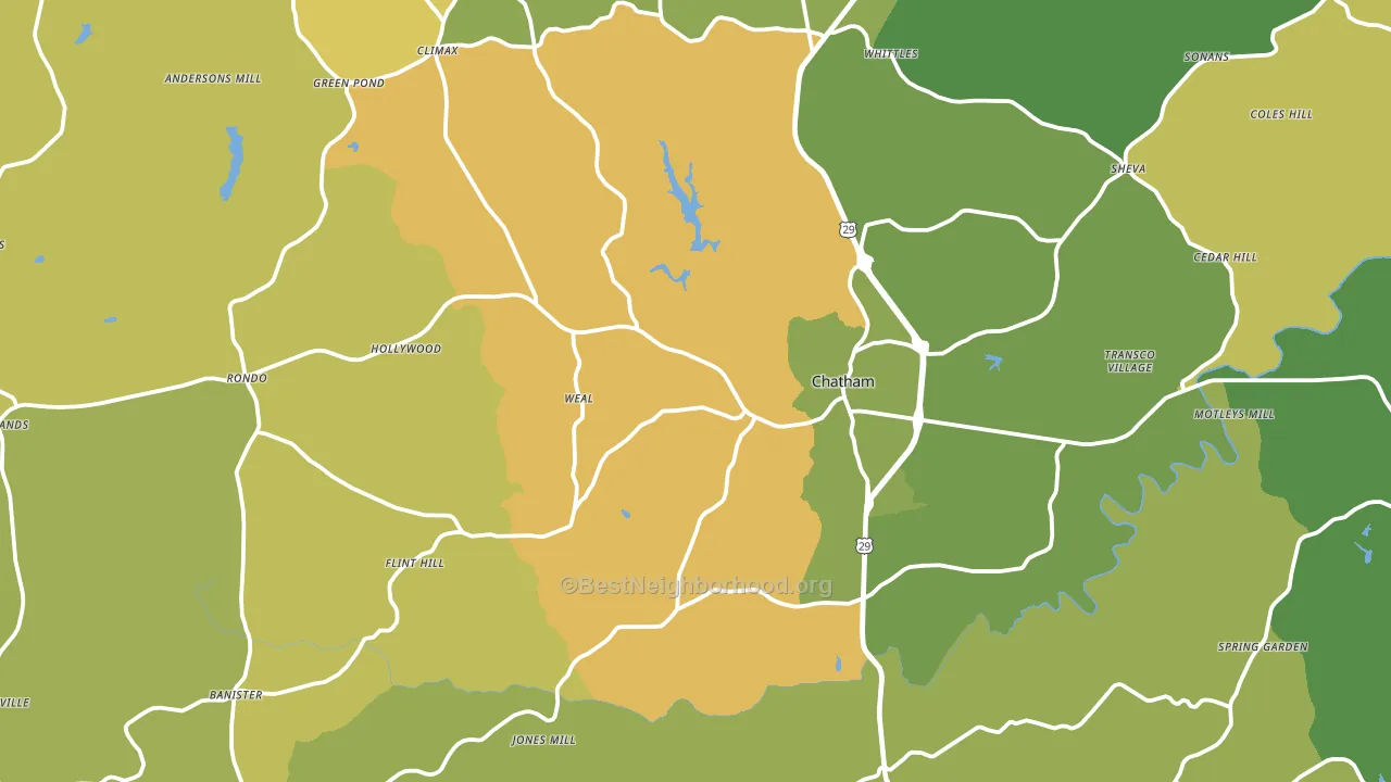 24531, VA block-group voter-turnout map