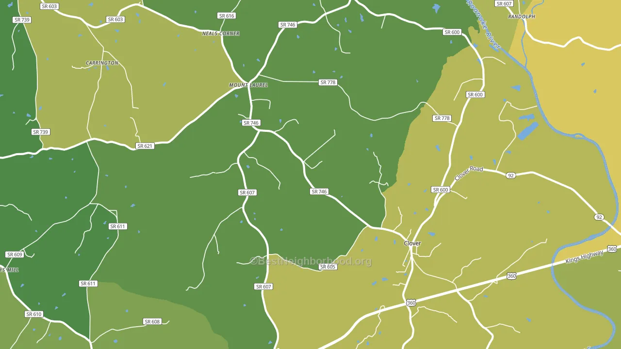 24534, VA block-group voter-turnout map