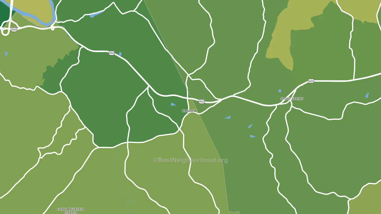 24538, VA block-group voter-turnout map