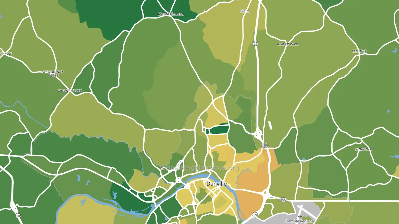24540, VA block-group voter-turnout map