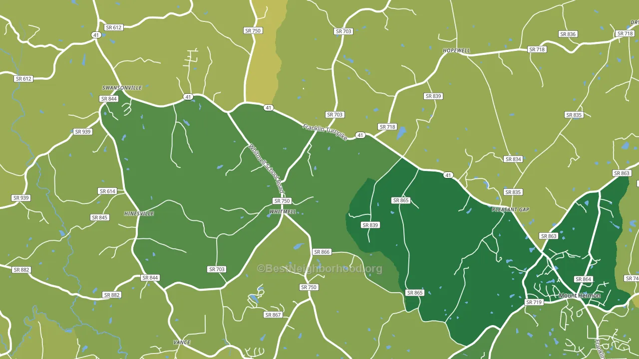 24549, VA block-group voter-turnout map