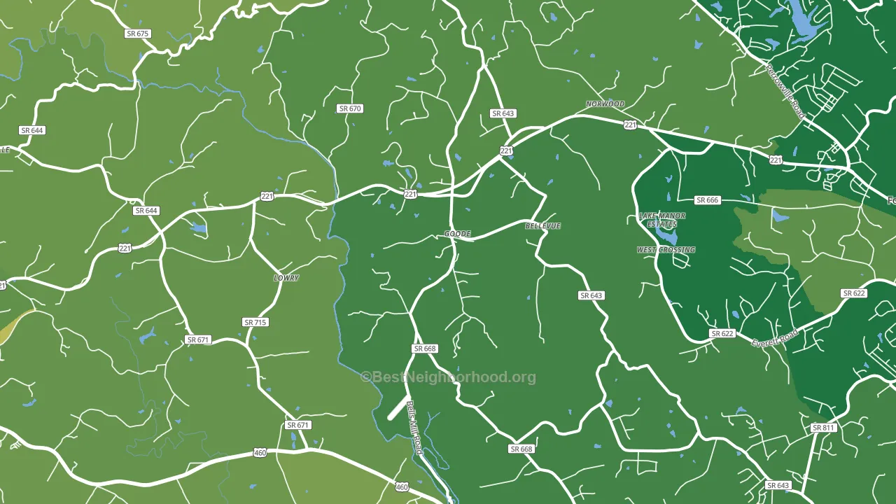 24556, VA block-group voter-turnout map