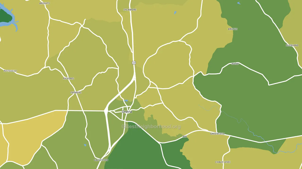 24557, VA block-group voter-turnout map