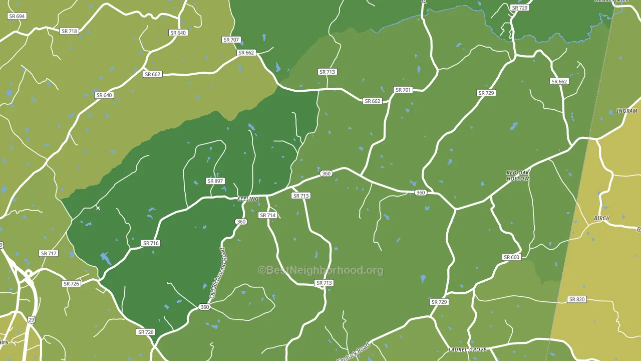 24566, VA block-group voter-turnout map