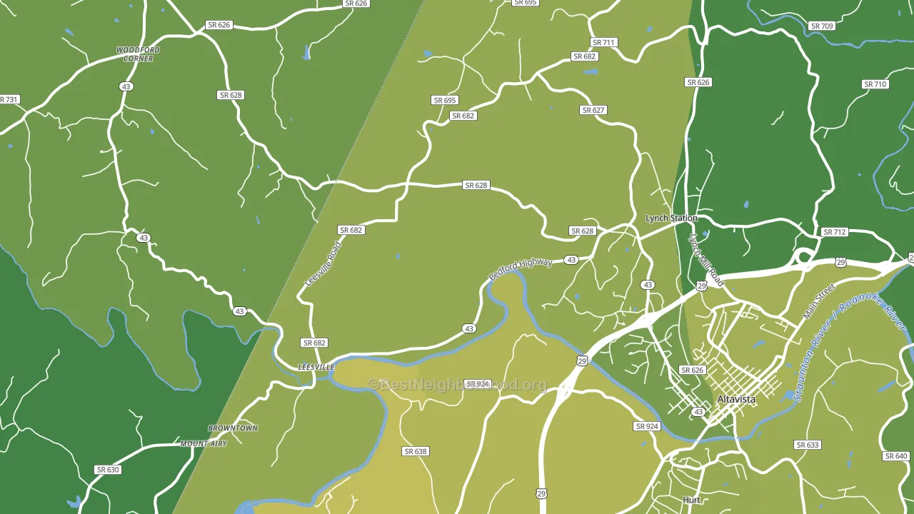 24571, VA block-group voter-turnout map