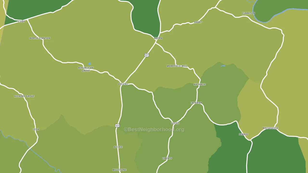24577, VA block-group voter-turnout map