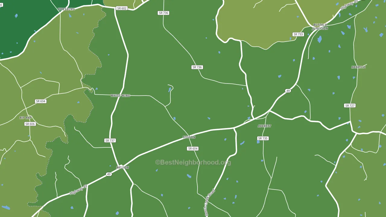 24580, VA block-group voter-turnout map