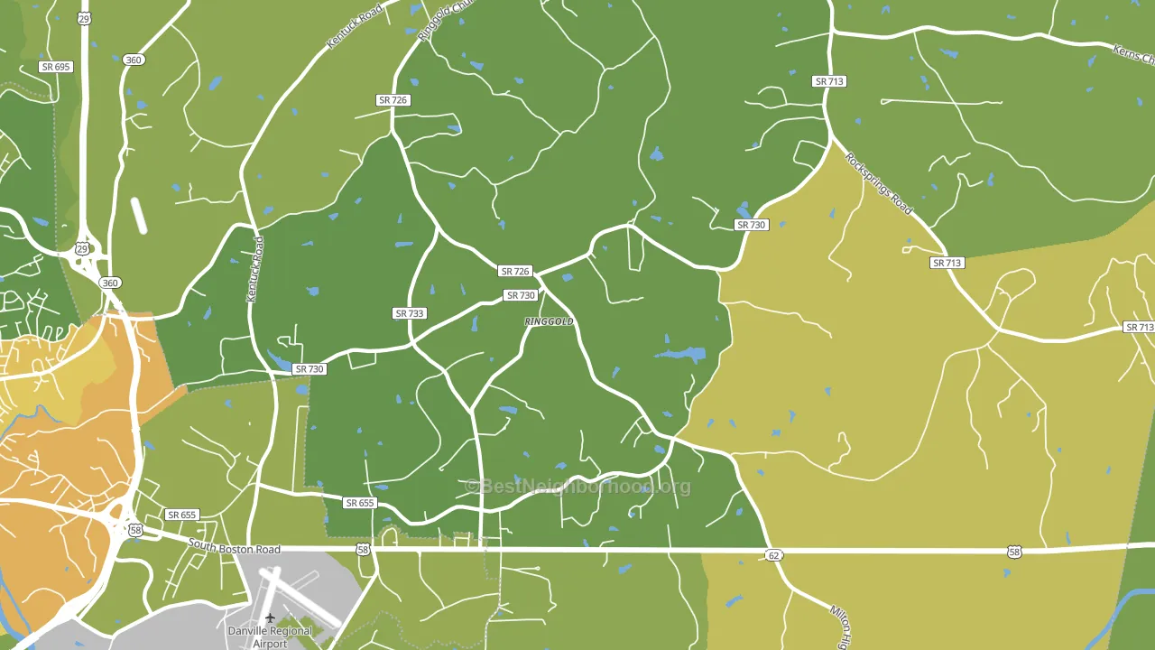 24586, VA block-group voter-turnout map