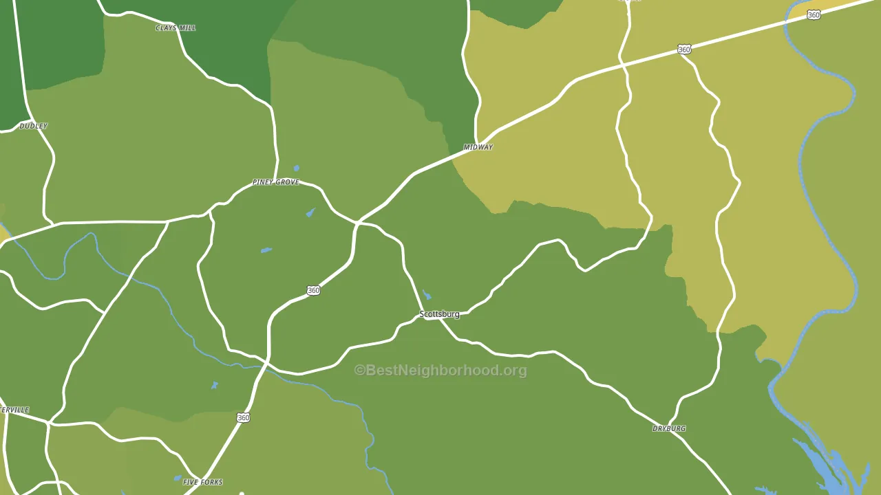 24589, VA block-group voter-turnout map
