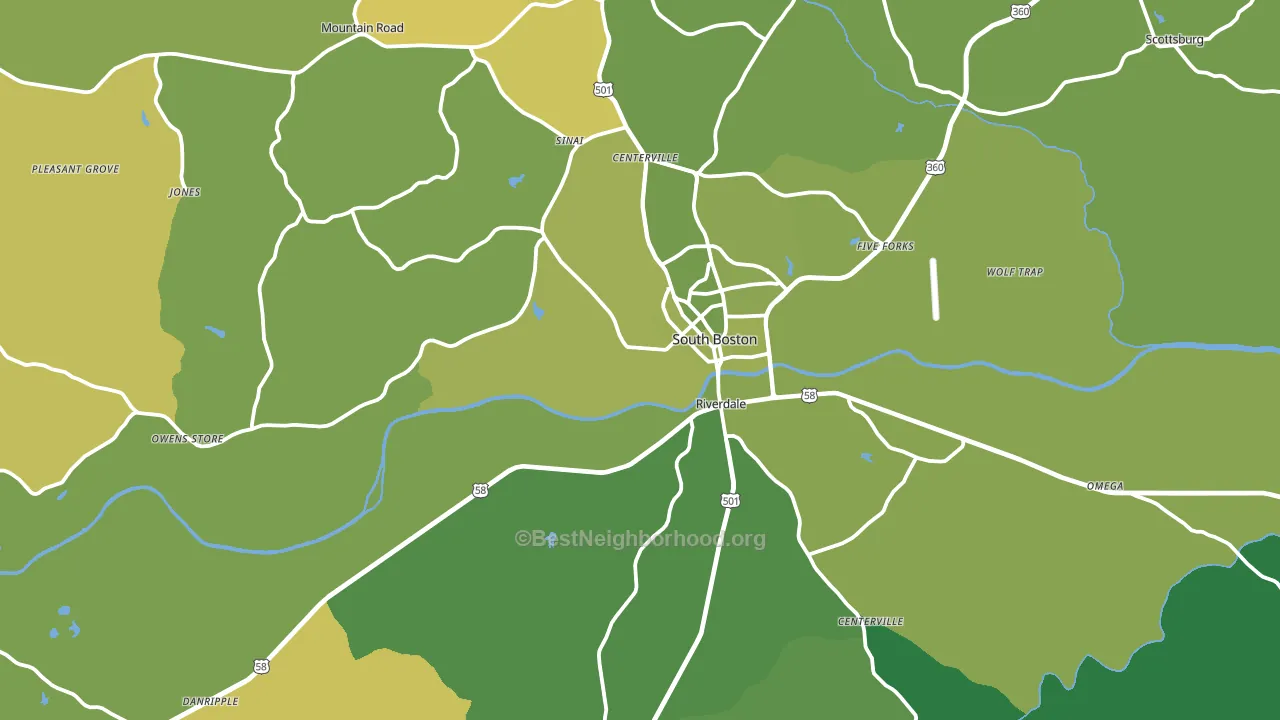 24592, VA block-group voter-turnout map