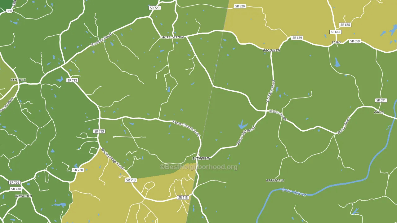 24594, VA block-group voter-turnout map
