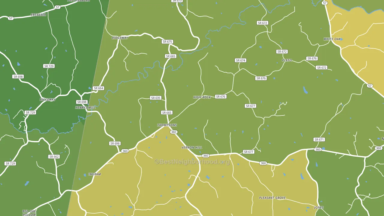 24597, VA block-group voter-turnout map