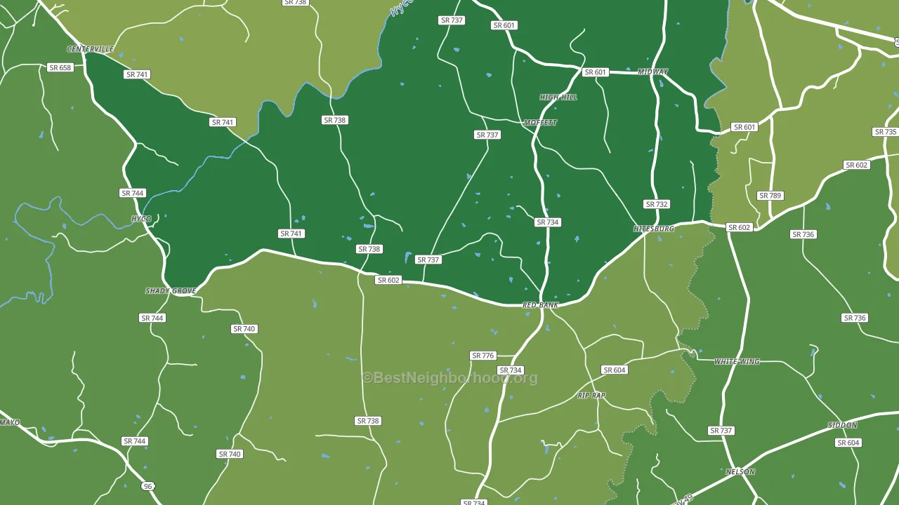 24598, VA block-group voter-turnout map