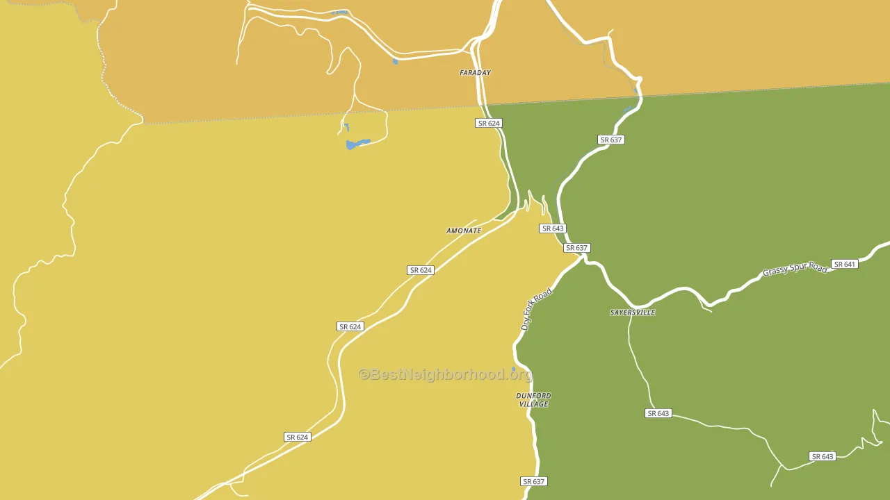 24601, VA block-group voter-turnout map