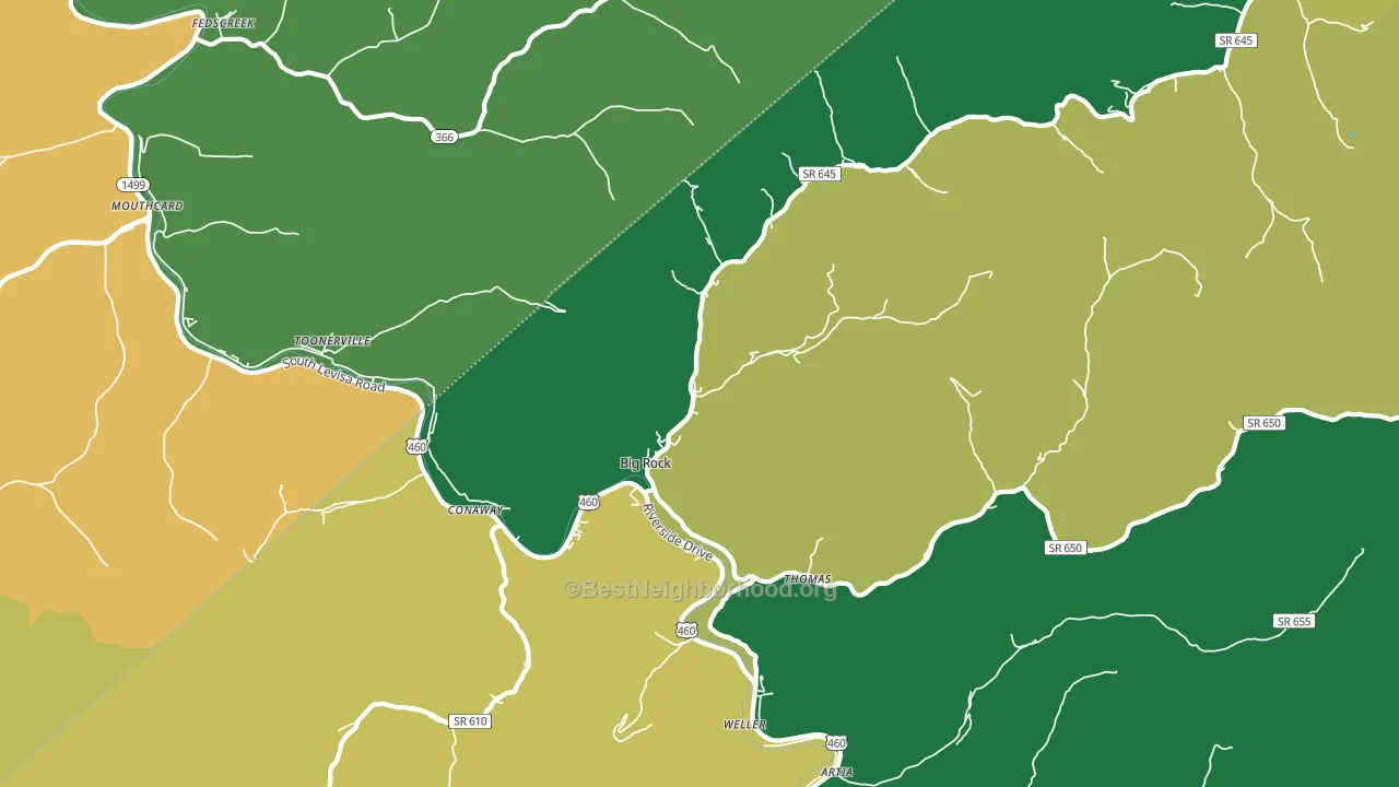 24603, VA block-group voter-turnout map