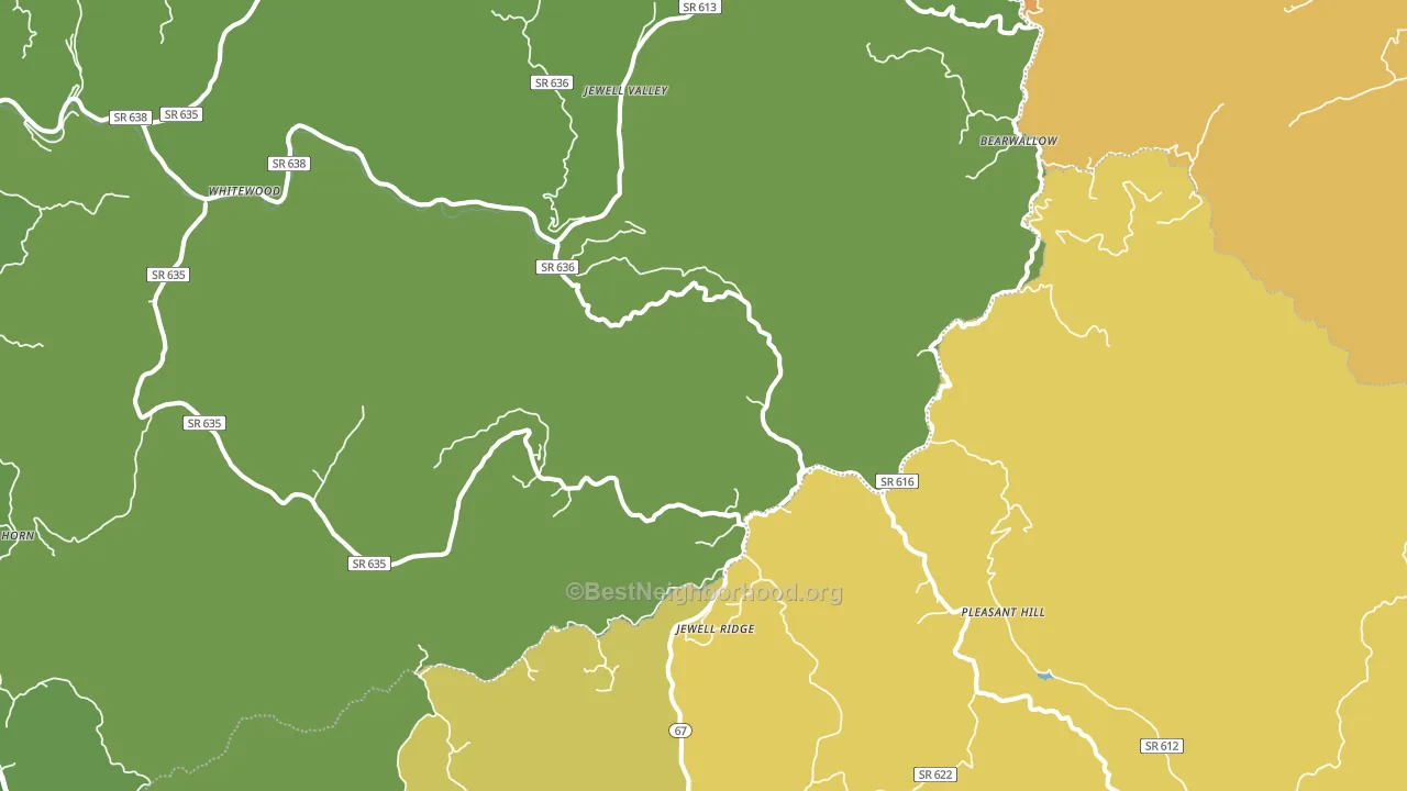 24622, VA block-group voter-turnout map