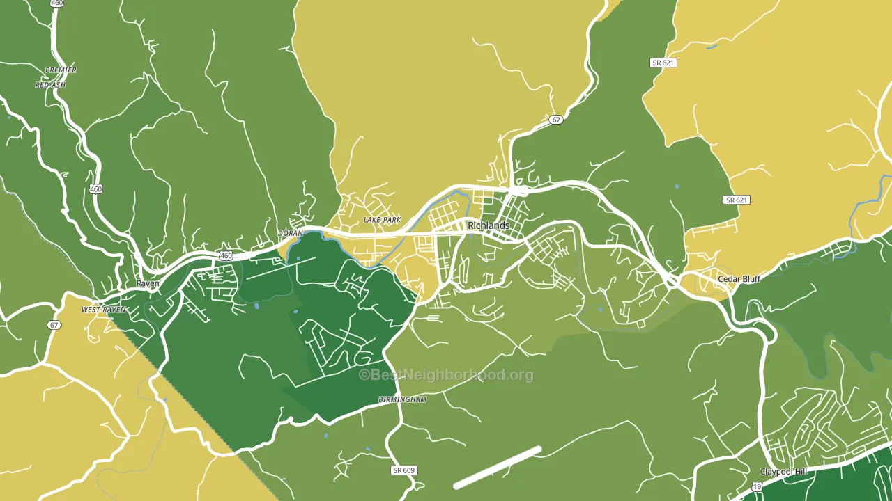 24641, VA block-group voter-turnout map