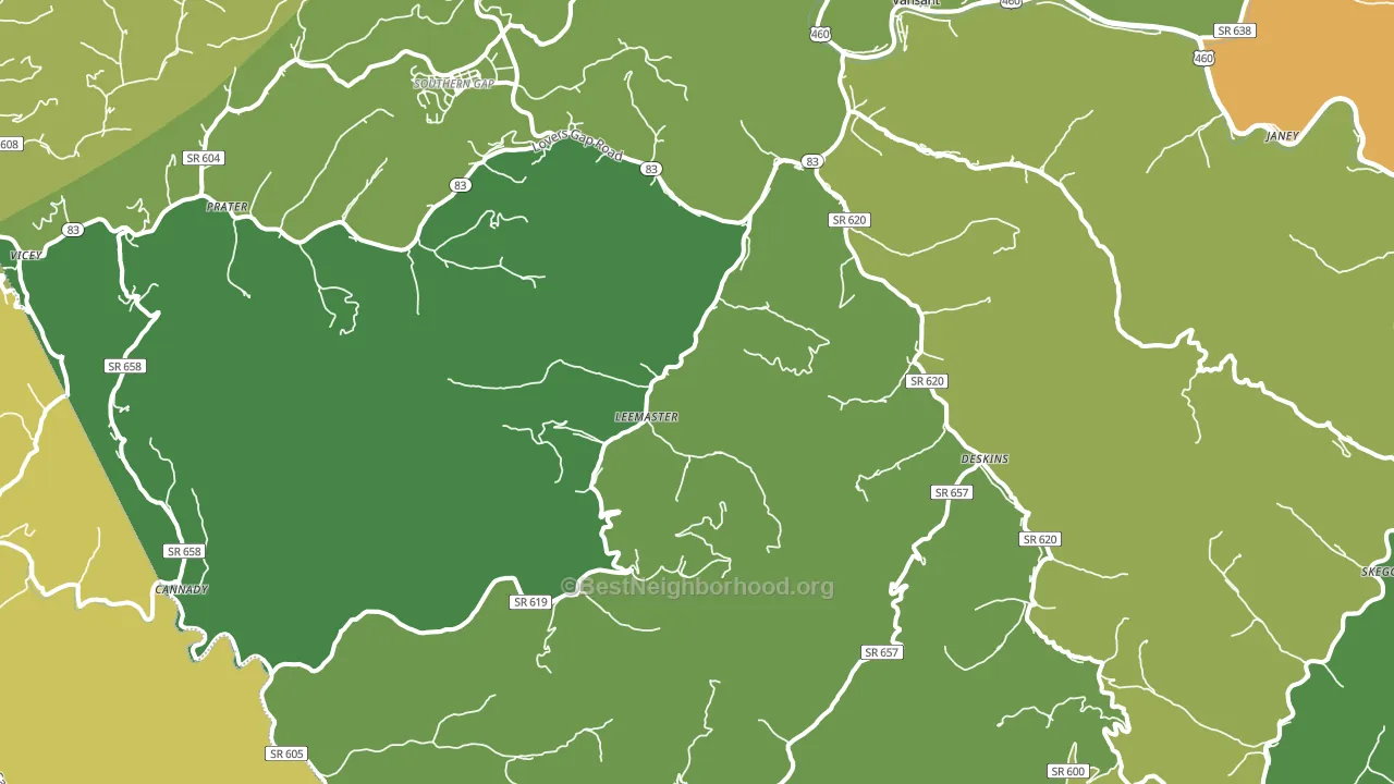 24656, VA block-group voter-turnout map