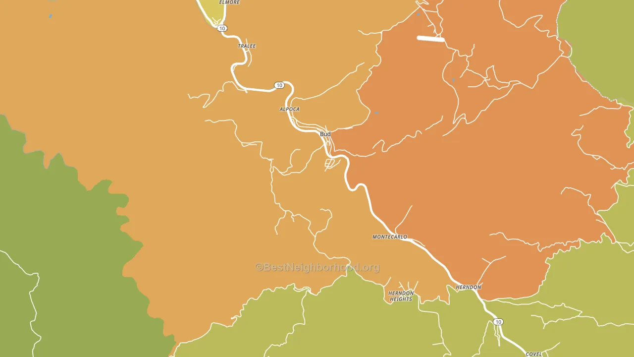 24716, WV block-group voter-turnout map