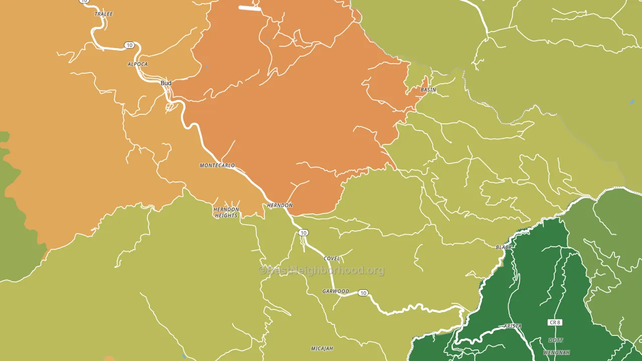 24726, WV block-group voter-turnout map