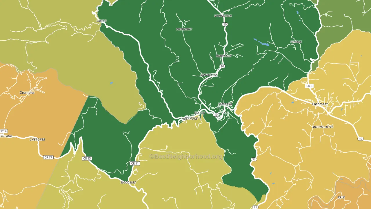 24736, WV block-group voter-turnout map