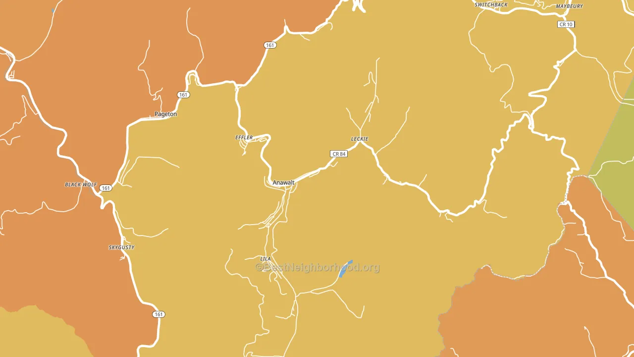24808, WV block-group voter-turnout map