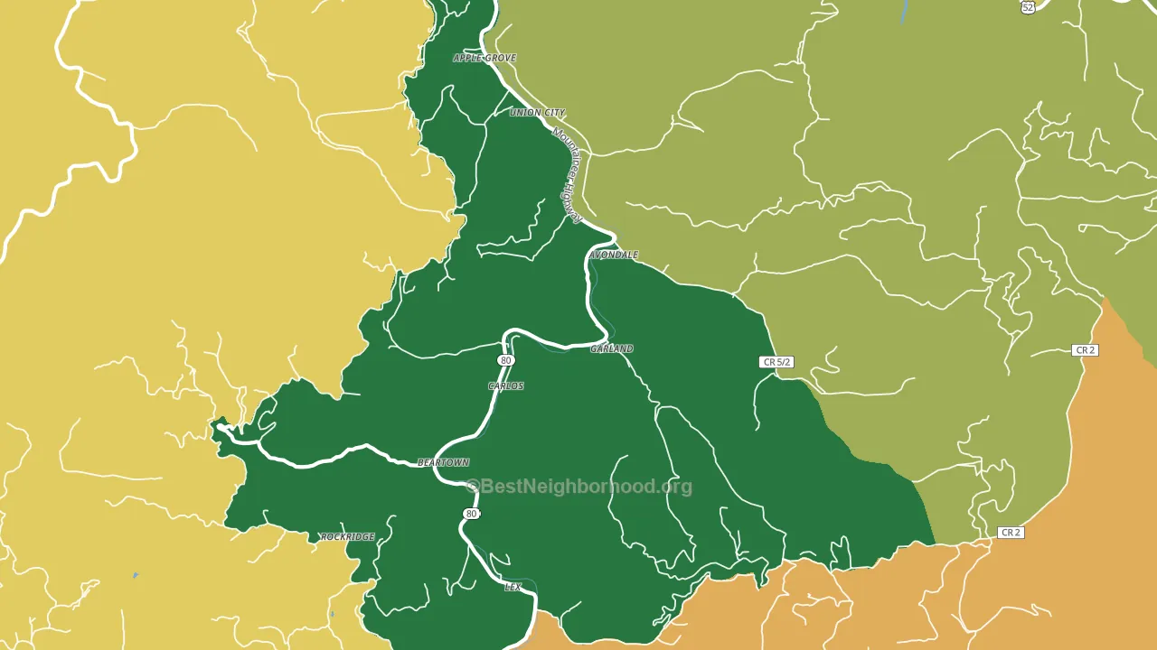 24811, WV block-group voter-turnout map