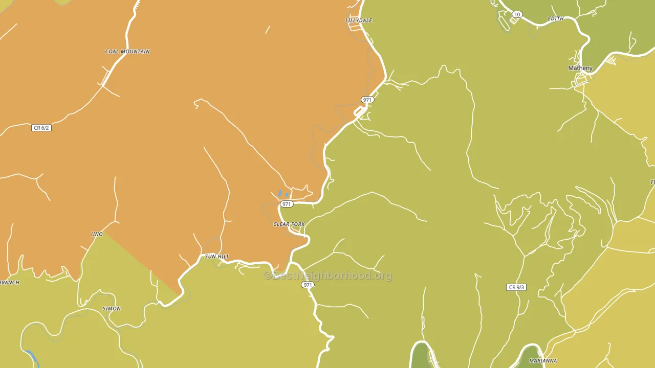 24822, WV block-group voter-turnout map