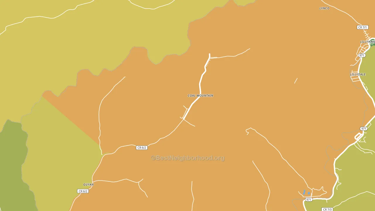 24823, WV block-group voter-turnout map