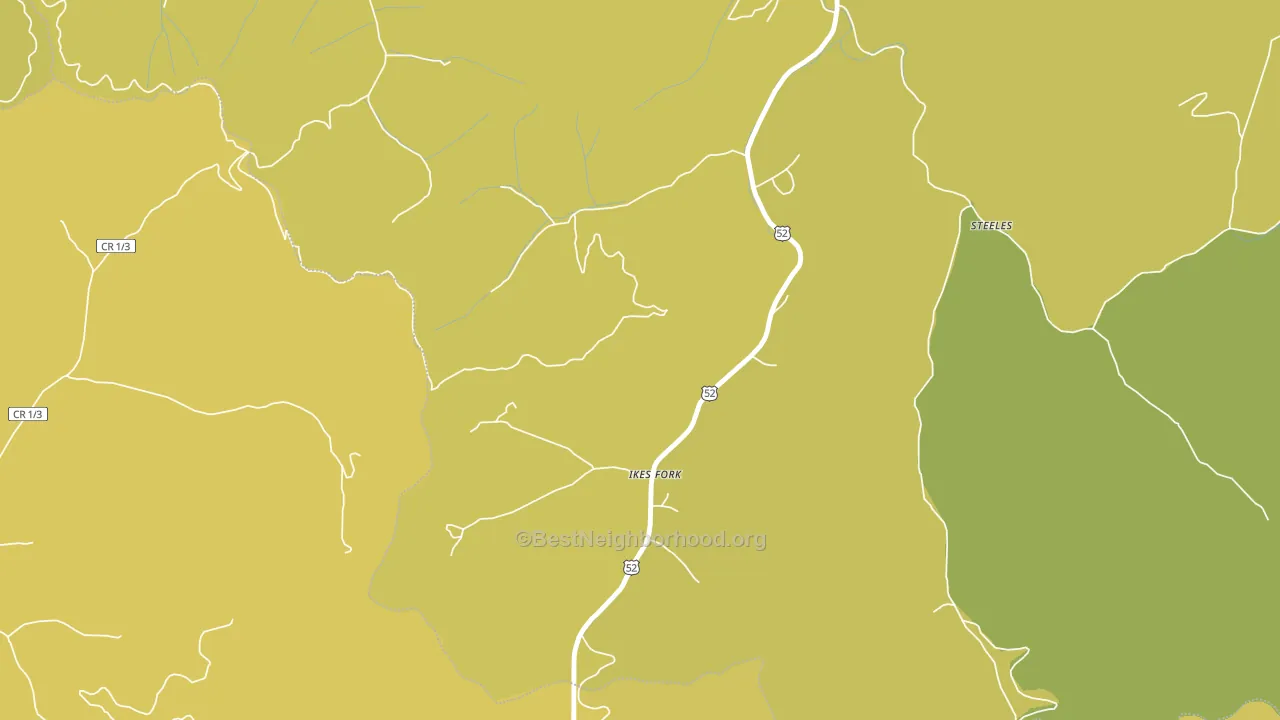 24845, WV block-group voter-turnout map