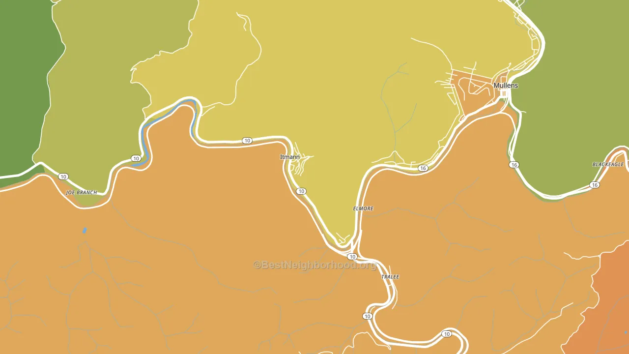 24847, WV block-group voter-turnout map