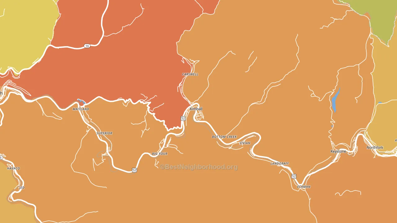 24853, WV block-group voter-turnout map