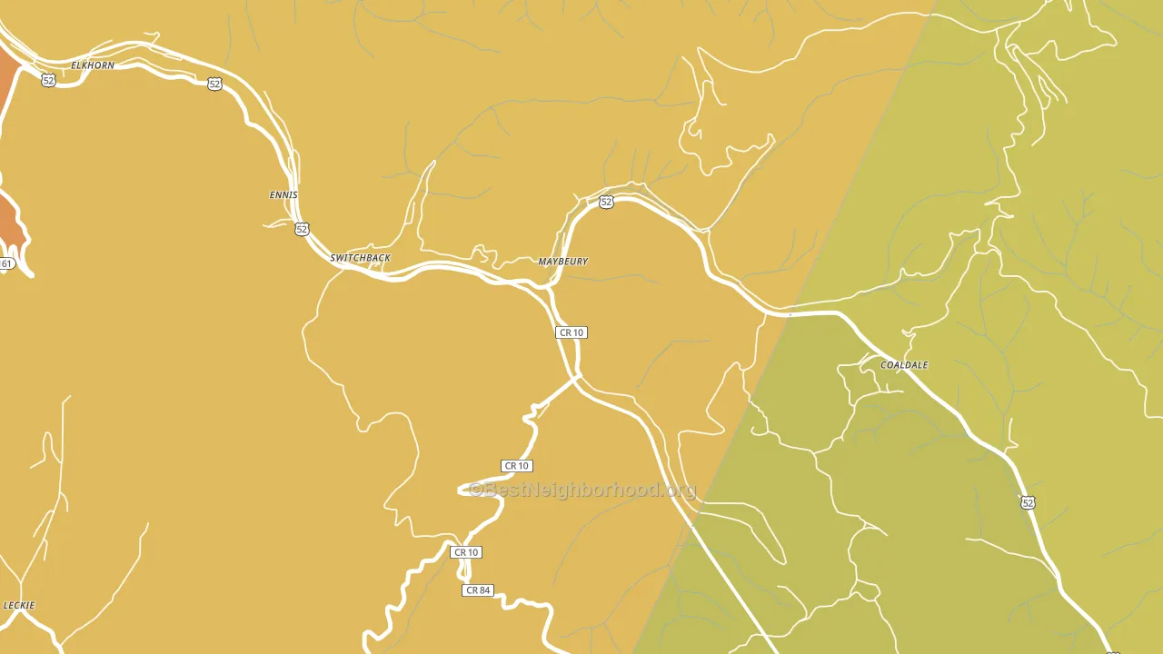24861, WV block-group voter-turnout map