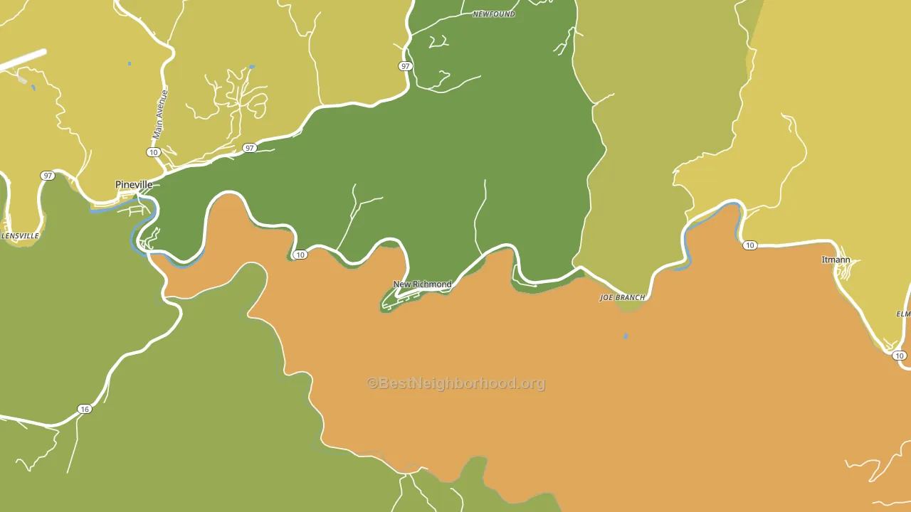24867, WV block-group voter-turnout map