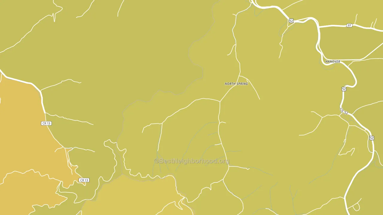 24869, WV block-group voter-turnout map