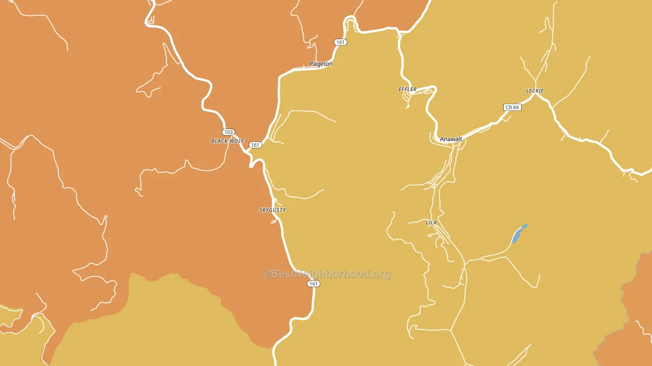 24871, WV block-group voter-turnout map