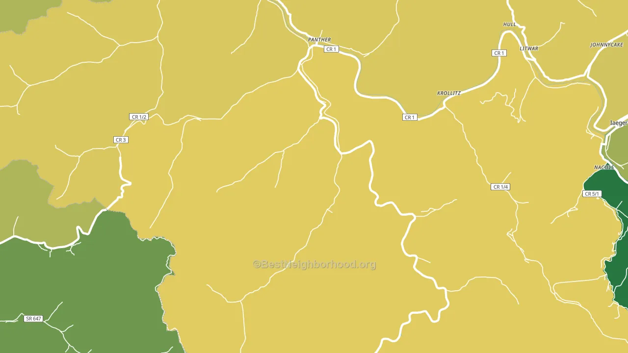 24872, WV block-group voter-turnout map