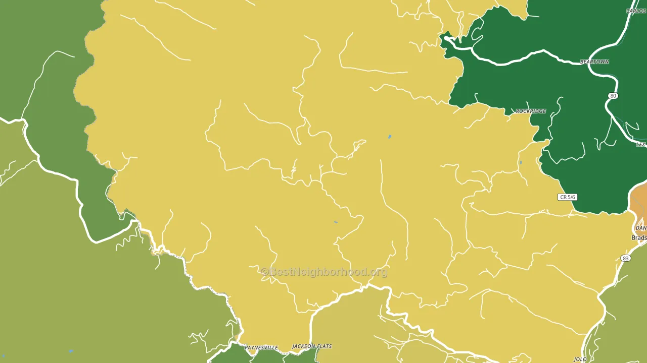 24873, WV block-group voter-turnout map