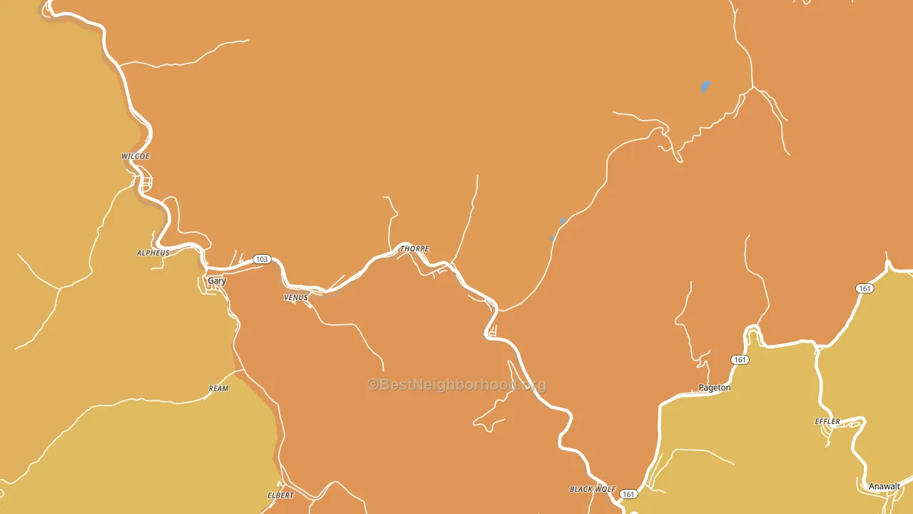 24888, WV block-group voter-turnout map