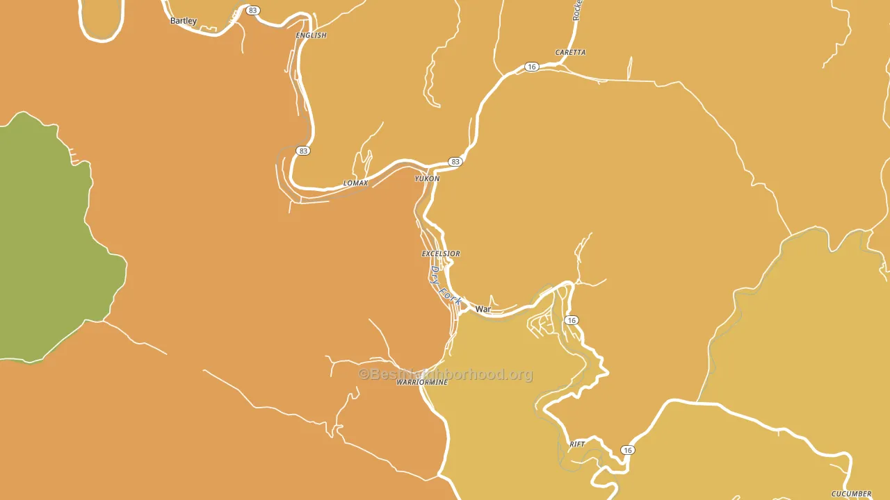 24892, WV block-group voter-turnout map