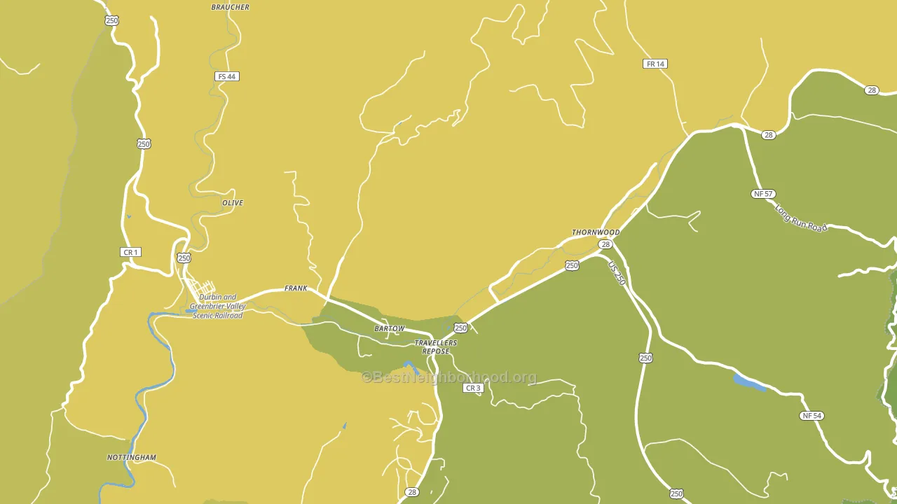 24920, WV block-group voter-turnout map