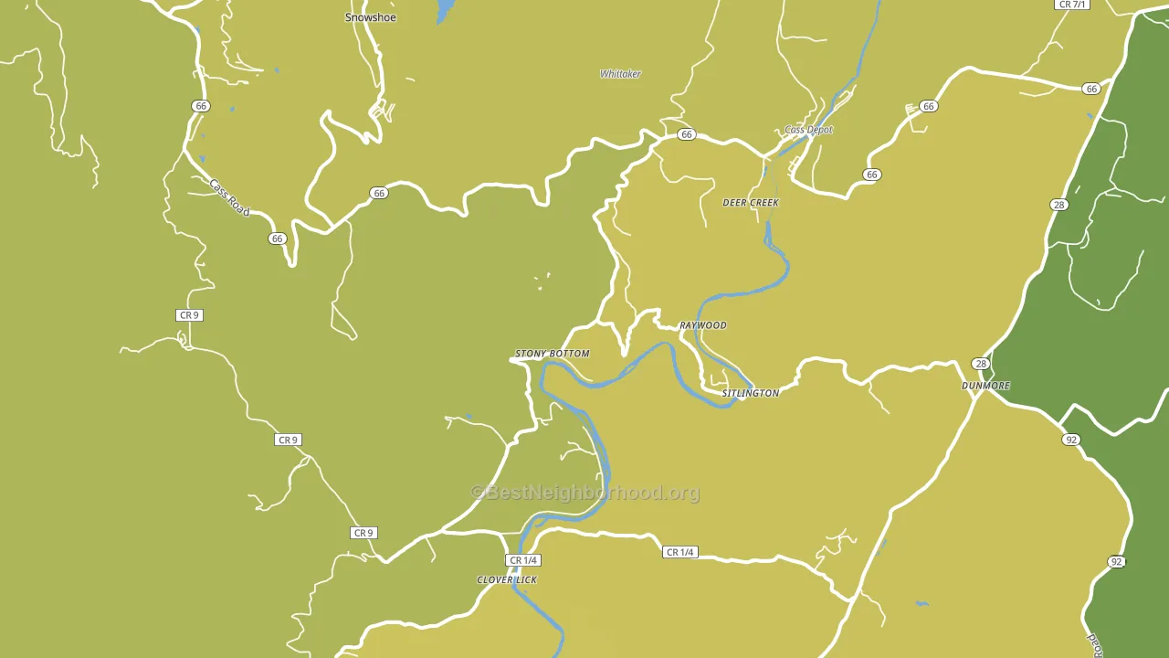 24927, WV block-group voter-turnout map