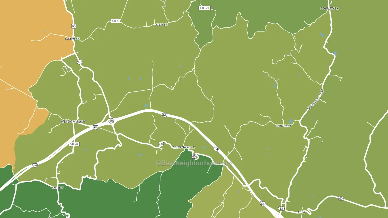 24931, WV block-group voter-turnout map
