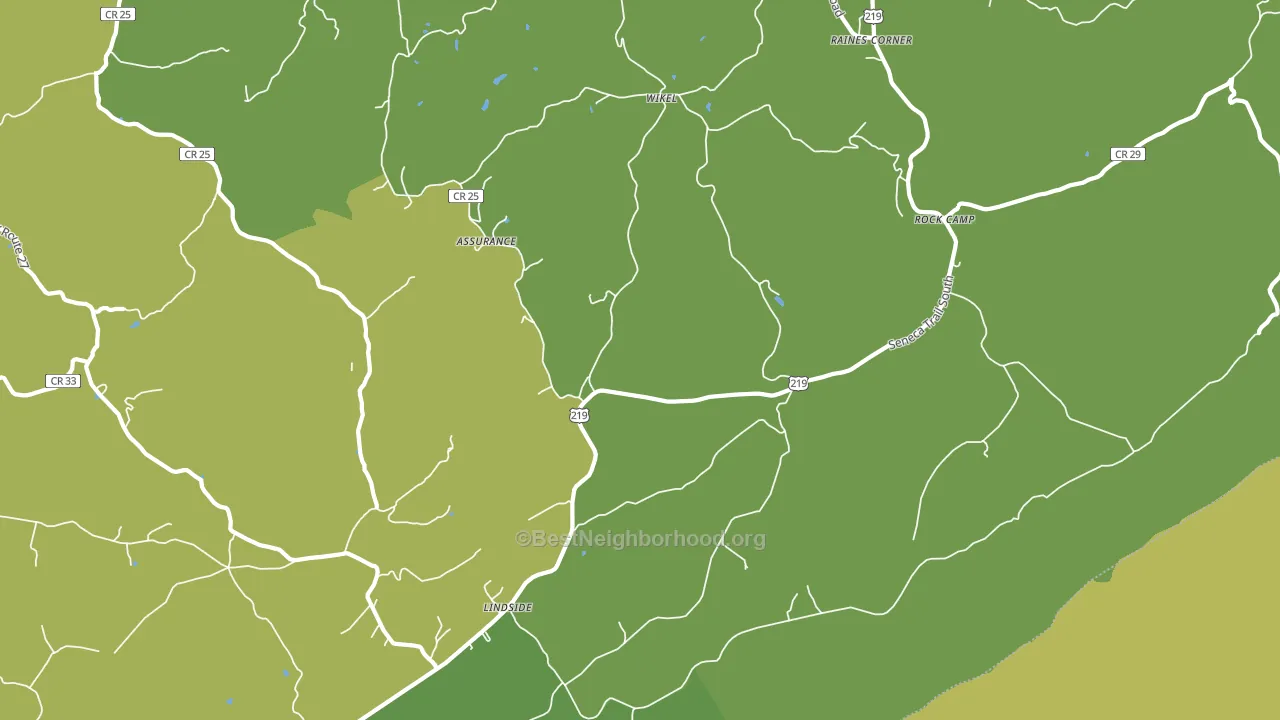 24951, WV block-group voter-turnout map