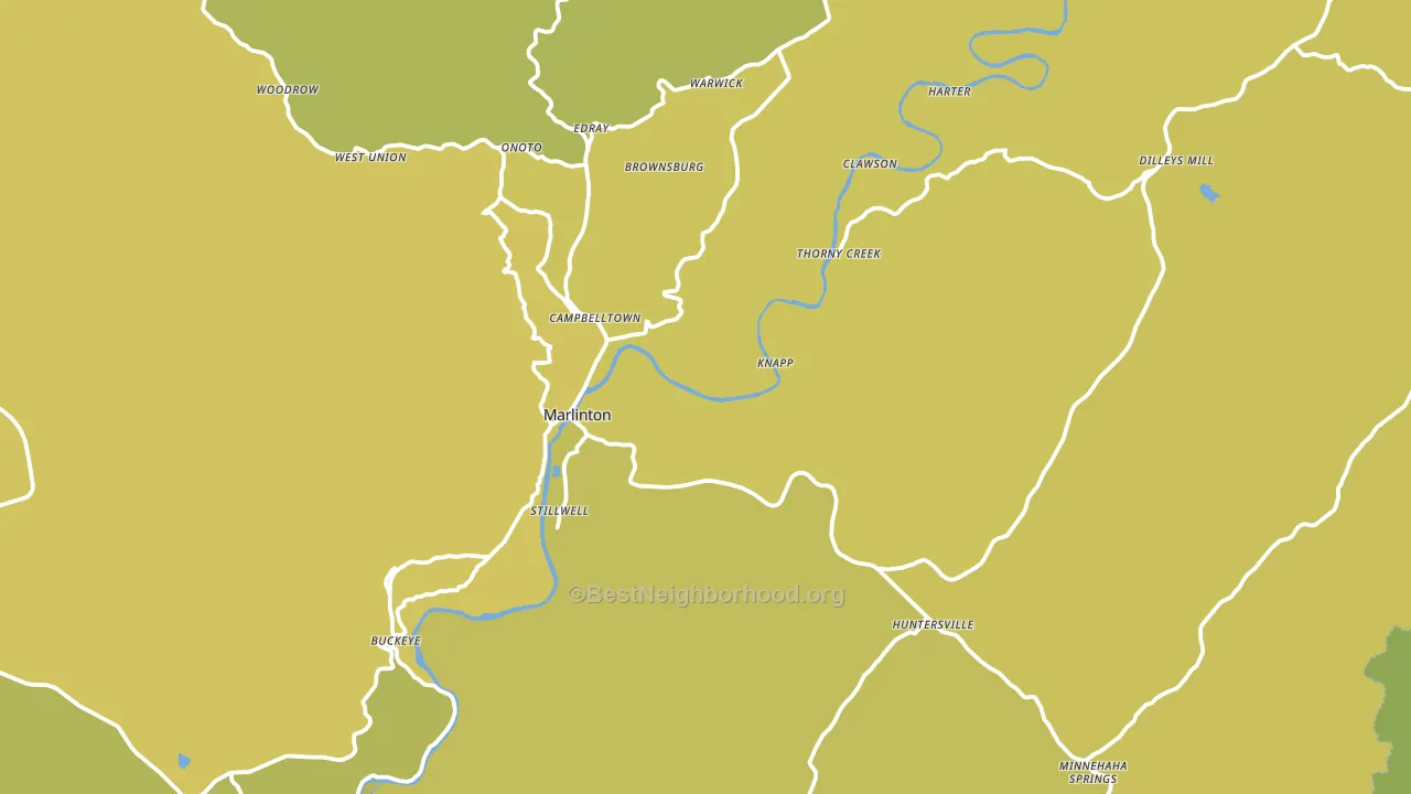 24954, WV block-group voter-turnout map