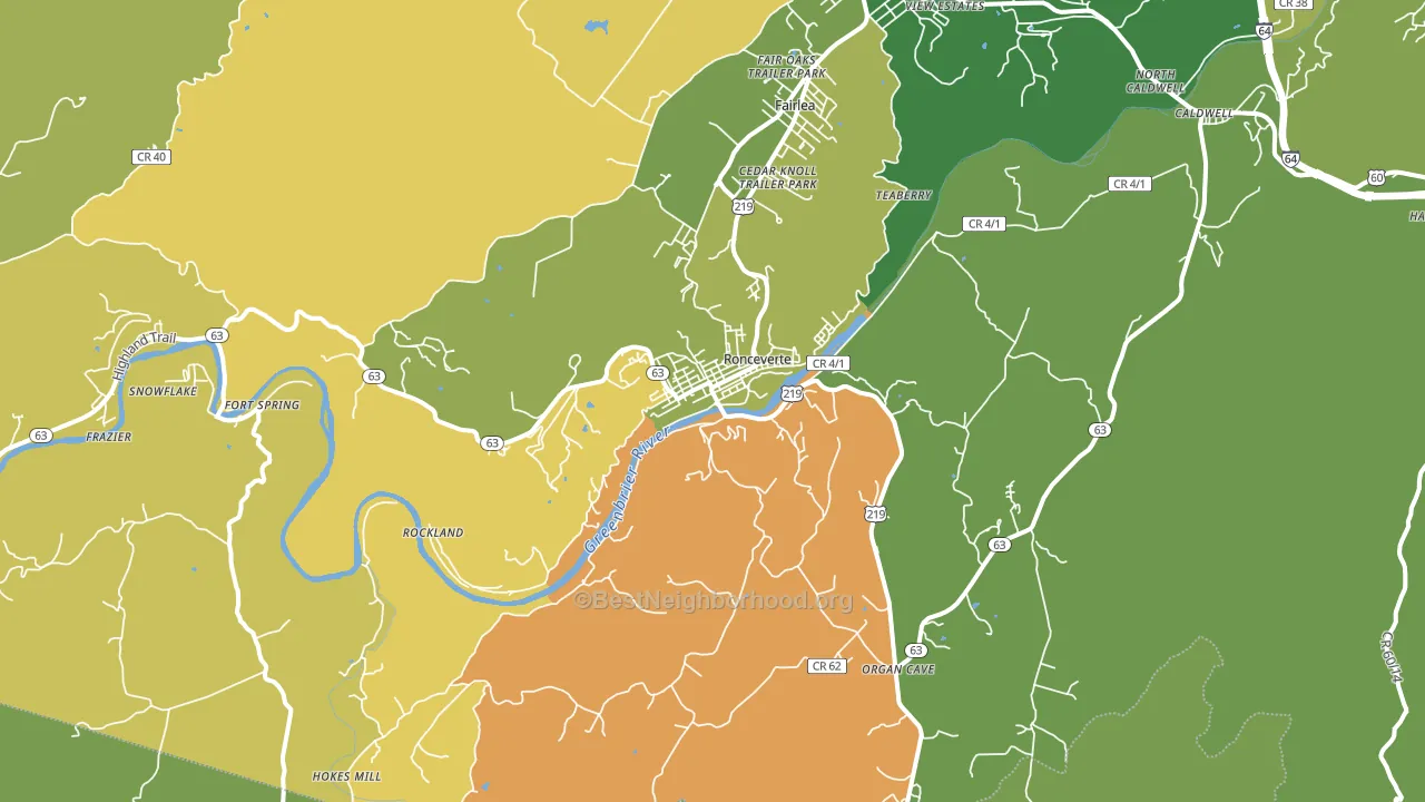 24970, WV block-group voter-turnout map