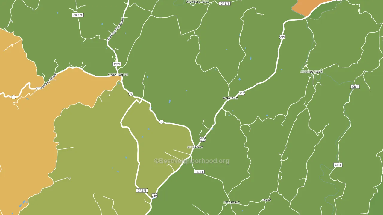 24976, WV block-group voter-turnout map