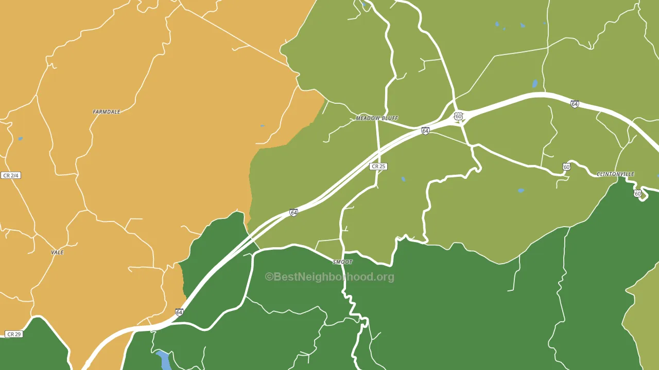 24977, WV block-group voter-turnout map