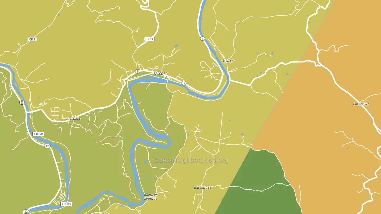 24981, WV block-group voter-turnout map